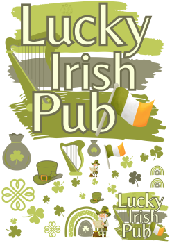 Bügelbild Lucky Irish Pub